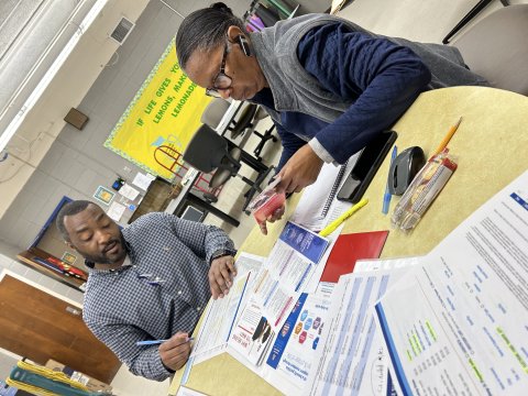 Image is of Assistant Principal, Kevin Jackson, also joined MAE.